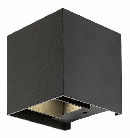 Kültéri fali lámpa Solin (matt fekete)