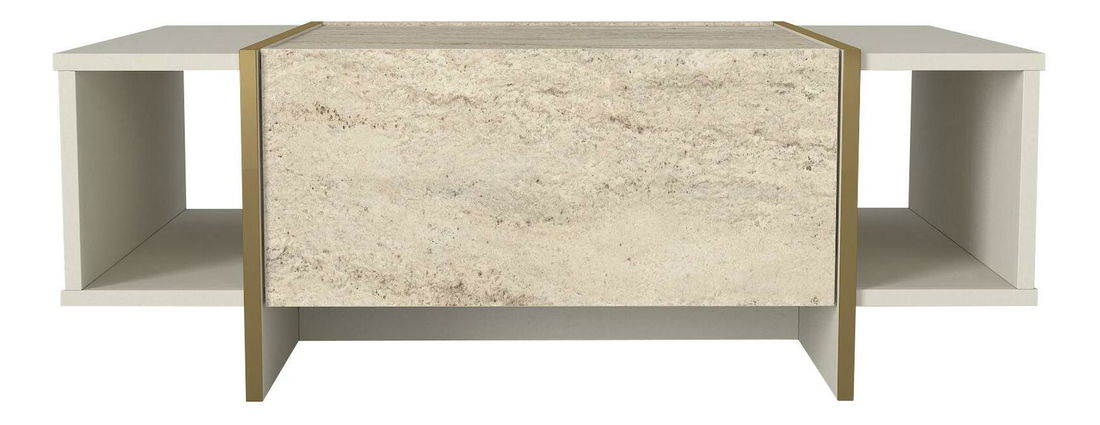 Măsuță de cafea Veya 1 (Travertin + Nisipiu) 