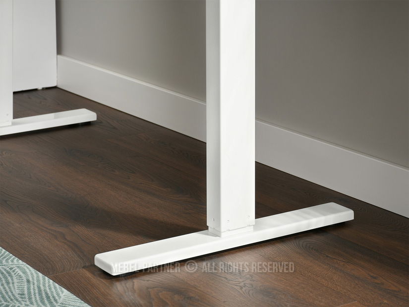 Masă PC Osto 120 (lemn negru + alb)