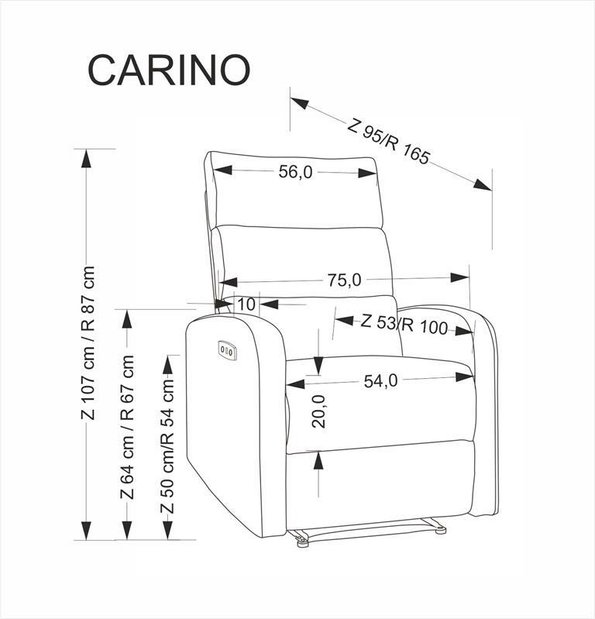 Fotel Carino (bézs)