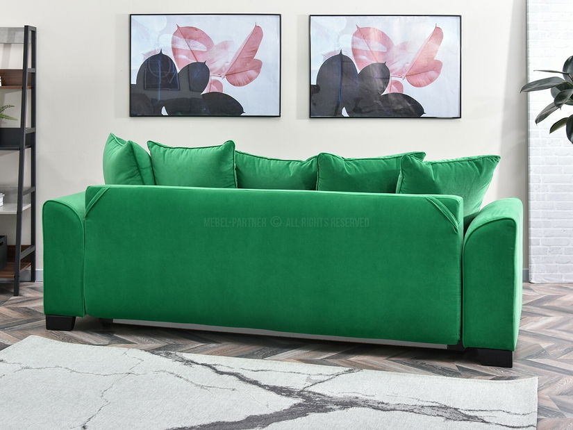 Canapea trei locuri Marilyn (verde + negru)