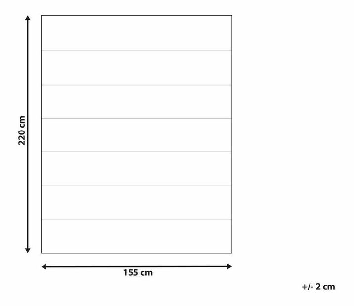Paplan 155 x 220 cm Chaza (fehér)
