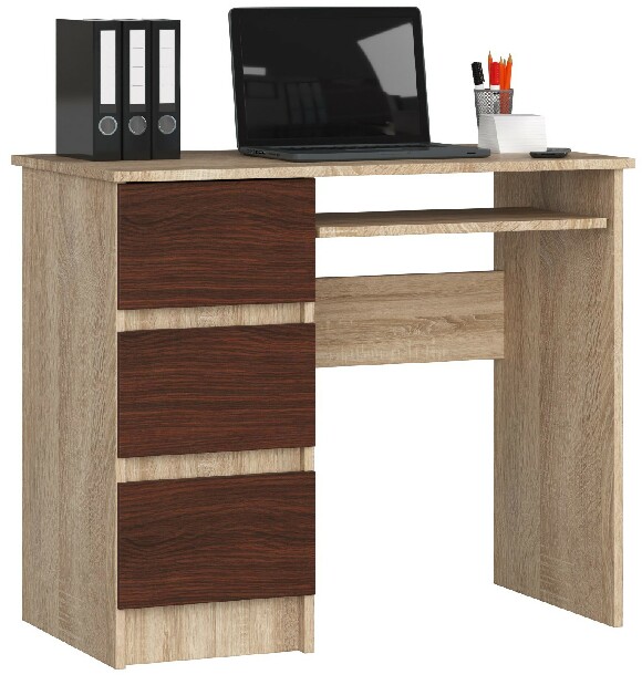 PC stolić Benicio (hrast sonoma + wenge) (L)