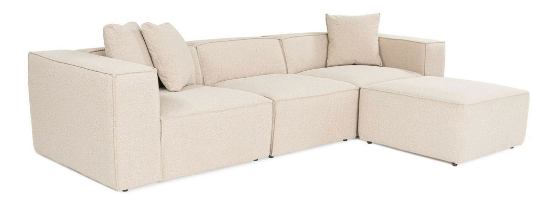 Sarokkanapé Lorella (világosbézs)