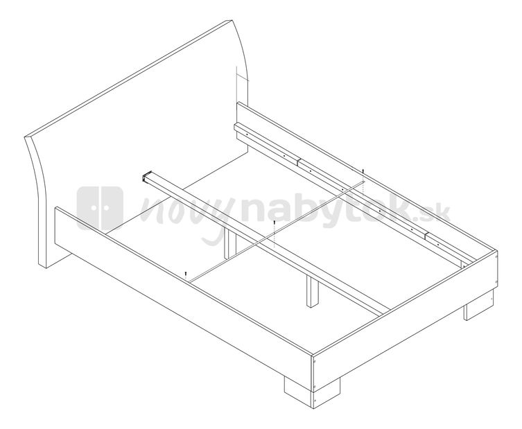 Manželská posteľ 180 cm Talia