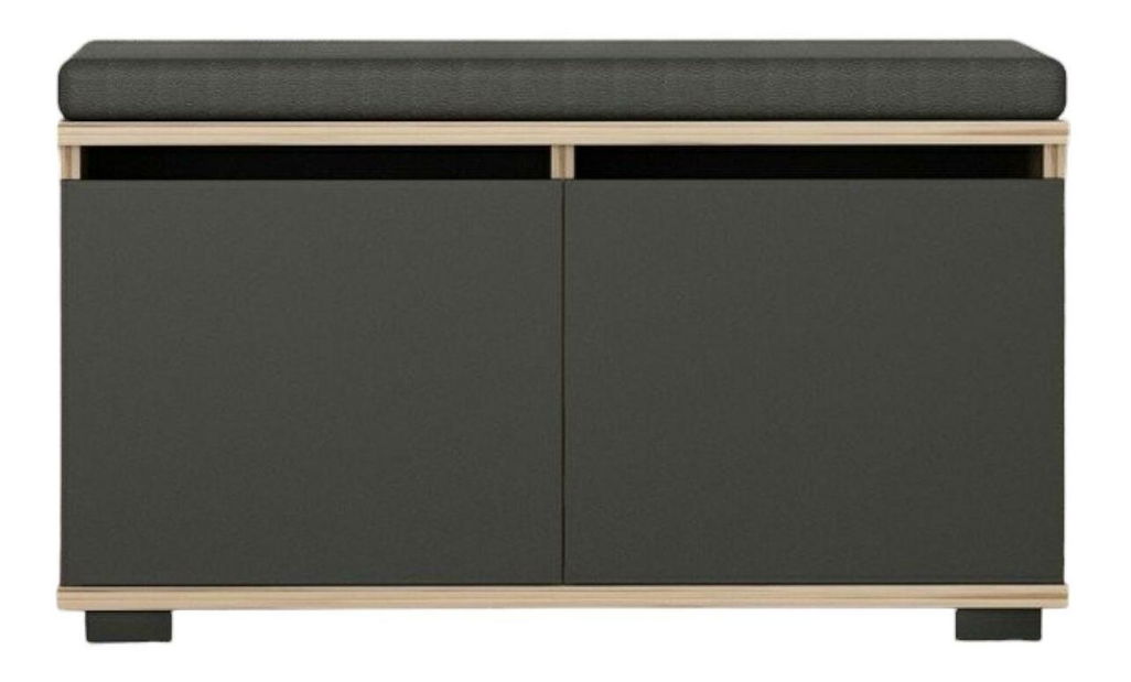 Cipősszekrény Dragan (dió + fekete)