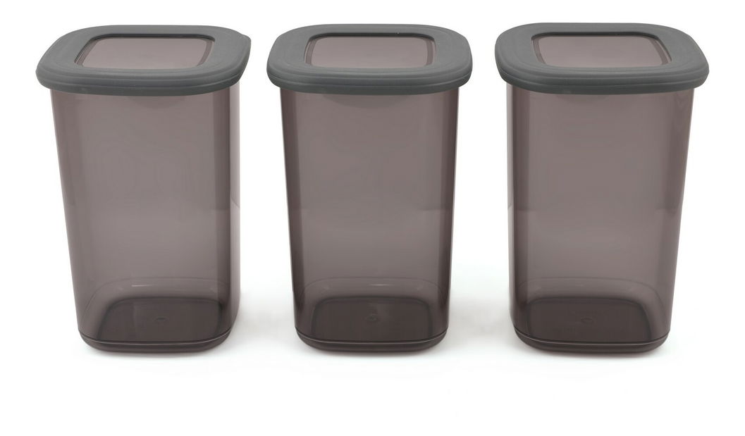 Sada úložných dóz na potraviny (3 ks.) Boxy 312 (antracitová)