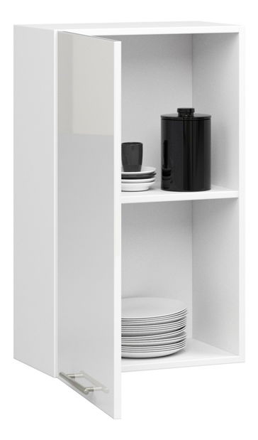 Dulap superior de bucătărie Ozara W50 H720 (alb + Alb lucios) *resigilat