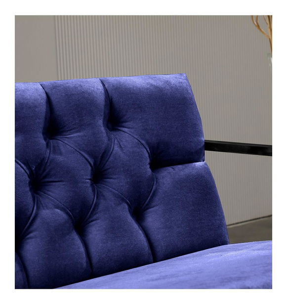 Kreslo Oslanossi (tmavomodrá + čierna)