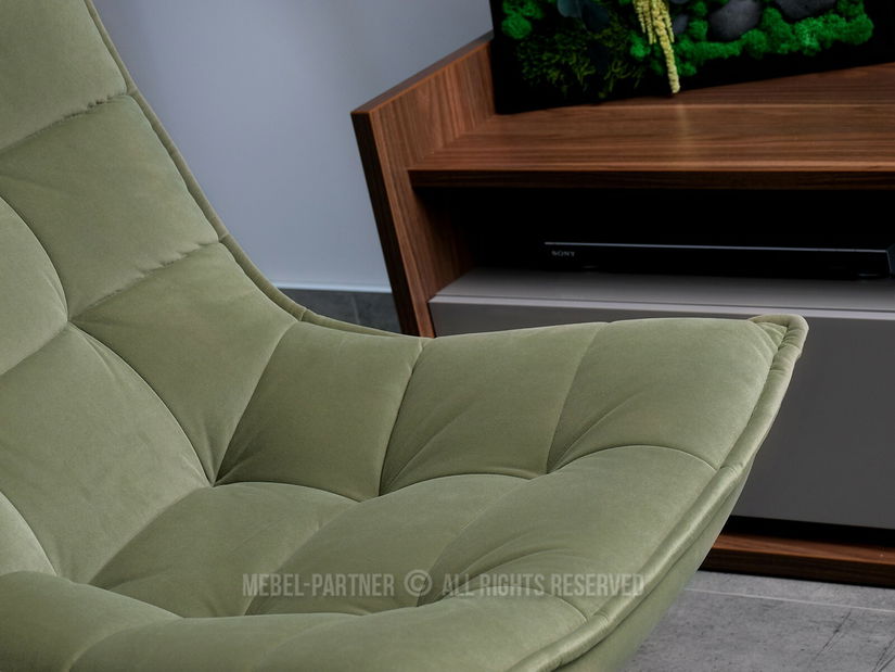 Fotel Palma (oliva + fekete)