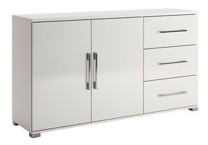 Comodă Babylon B5 (Alb + Alb lucios)