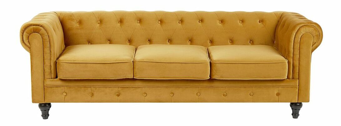 Canapea trei locuri CHICHESTER (galben)