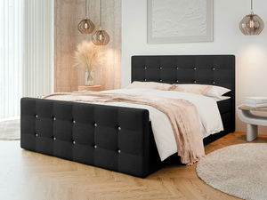 Bračni krevet 160cm Aqua (crna)