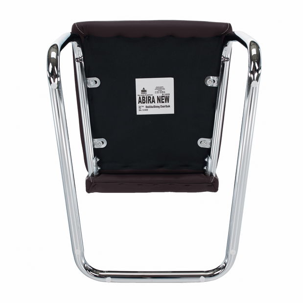 Scaun de sufragerie Abalia New (maro + Crom)