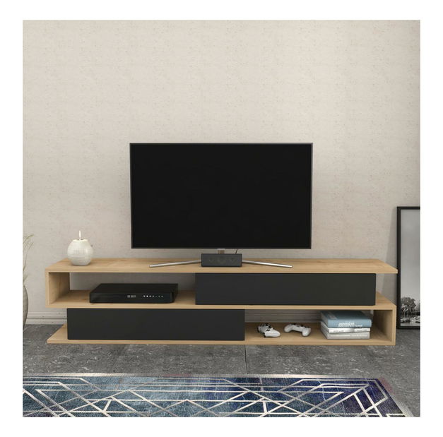 TV asztal Corezolla (tölgy + antracit)