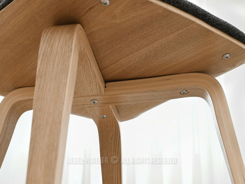 Stolička Vincez (grafit + dub)