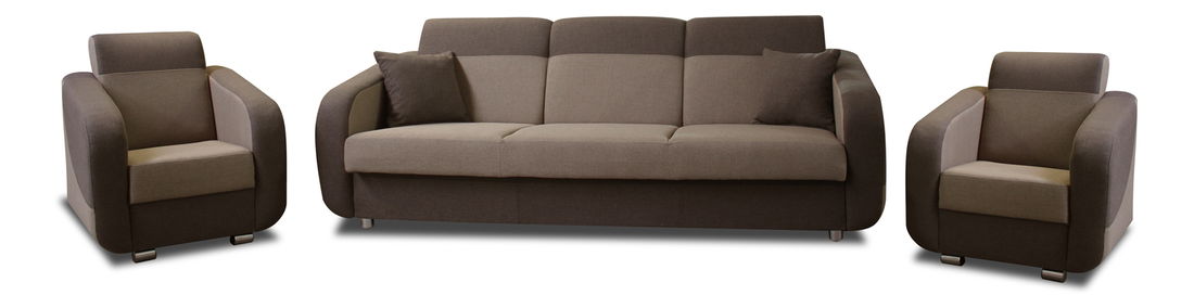 Sedacia súprava Desso 311 (svetlohnedá + tmavohnedá)