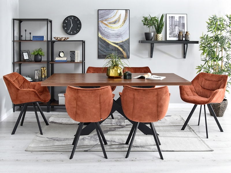 Stolička Nina (medená + čierna)