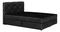Franciaágy  Boxspring 140x200 cm Karum (ágyráccsal és matraccal) (fekete)
