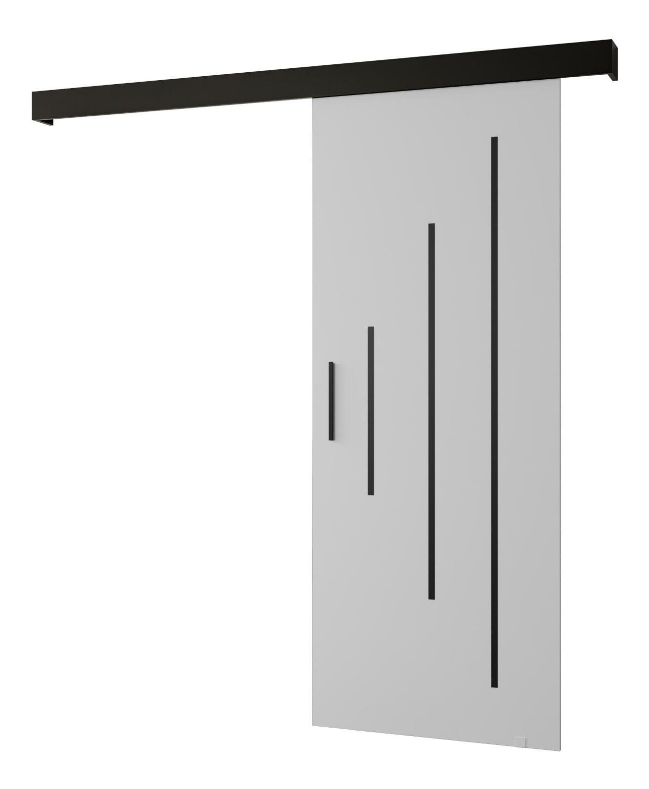 Klizna vrata 70 cm Slavdro 3 (bijela mat + crna mat)