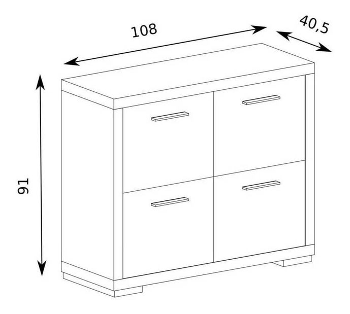 Szekrény Vega 05 (világos santana tölgy)