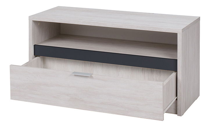 Tv stolík Desayuno RTV1SZ (dub biely + lesk grafit)