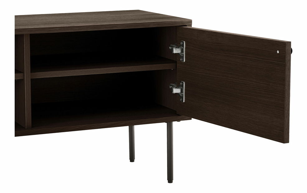 TV stolík/skrinka Ksitina 2 (tmavohnedá)