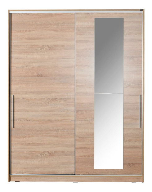 Ruhásszekrény tolóajtókkal Seworella 5 (tükörrel) (szonoma tölgy)