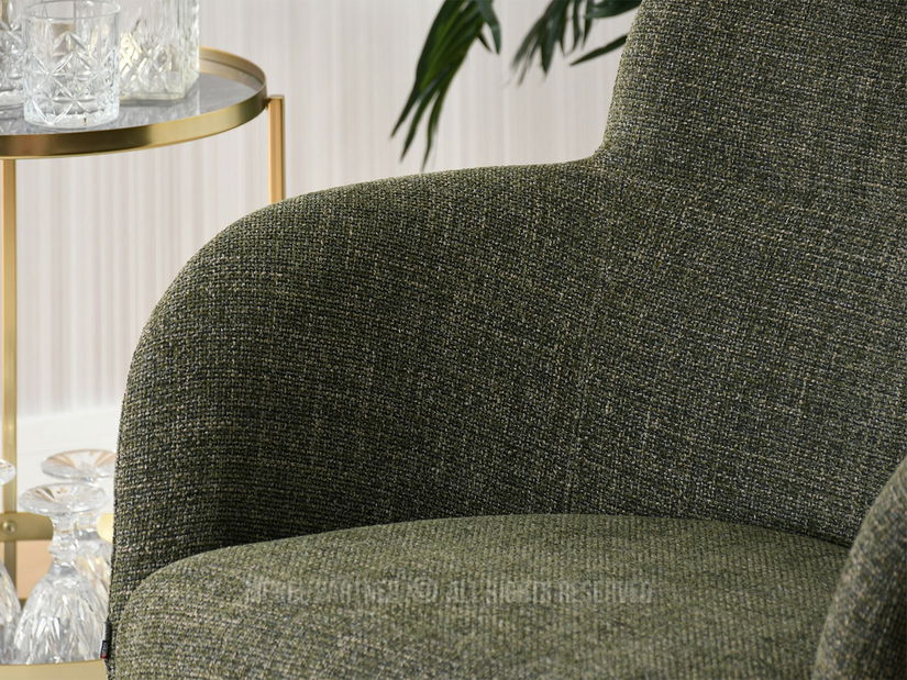 Fotelja Baggie F (zelena + zlatna)