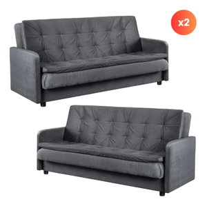 Set od 2 komada sofa Starlo (siva) 