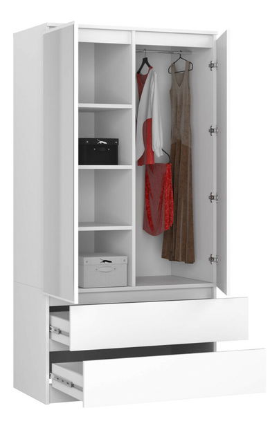 Dulap de haine Submarino (alb) (cu oglindă)