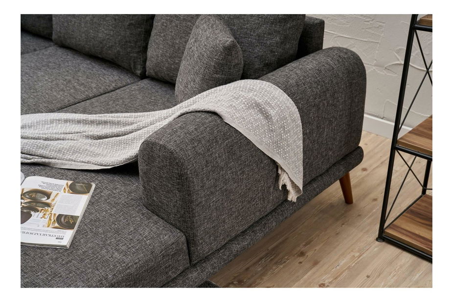 Rohová sedačka Sorenella (P) (antracit)