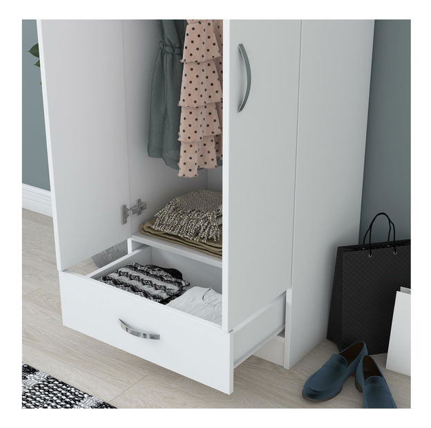 Šatníková skrňia Bastet 103 (biela) 