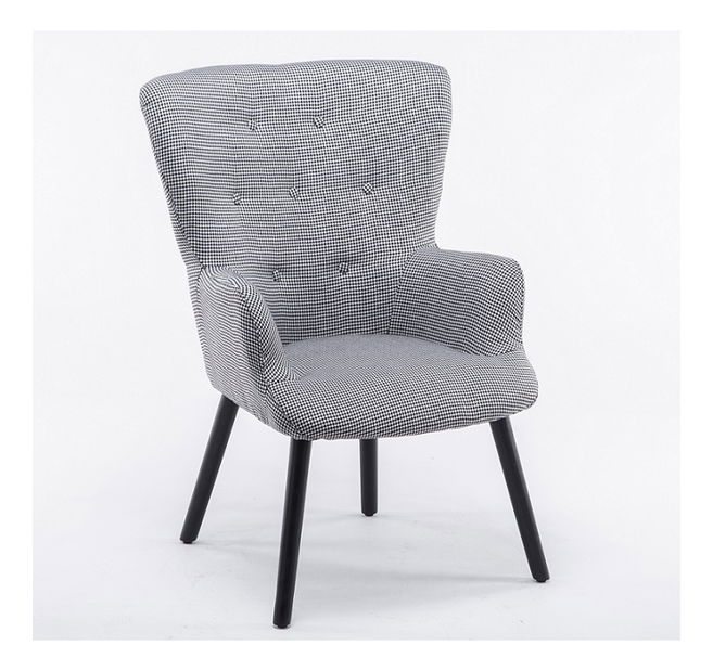 Relaxačné kreslo Brando (drobný vzor + čierna)