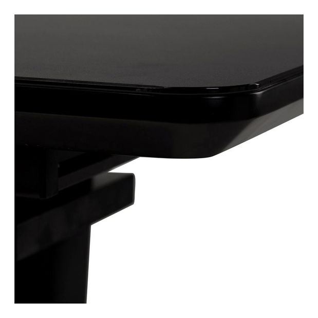 Jedálenský stôl Hreidmar-430-BK (čierna) (pre 4 až 6 osôb)