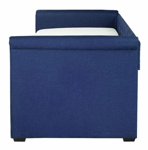 Pat extensibil 80 cm LISABON (cu somieră) (albastru)