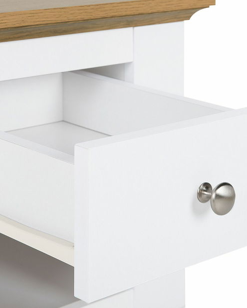 Nočný stolík WANGY (drevo) (biela)