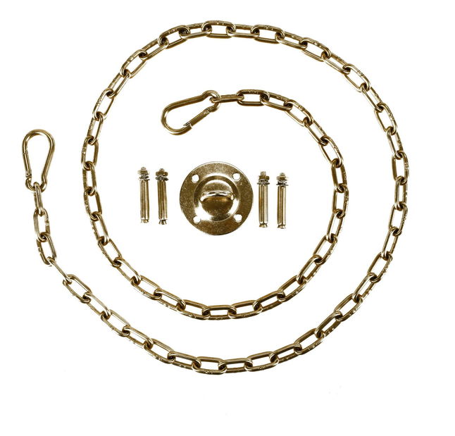 Fotoliu balansoar suspendat Belgica 1 (transparent + auriu + roz) 