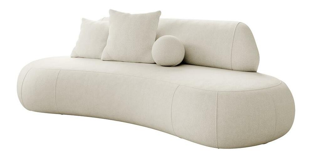 Canapea trei locuri Bally (crem + negru)