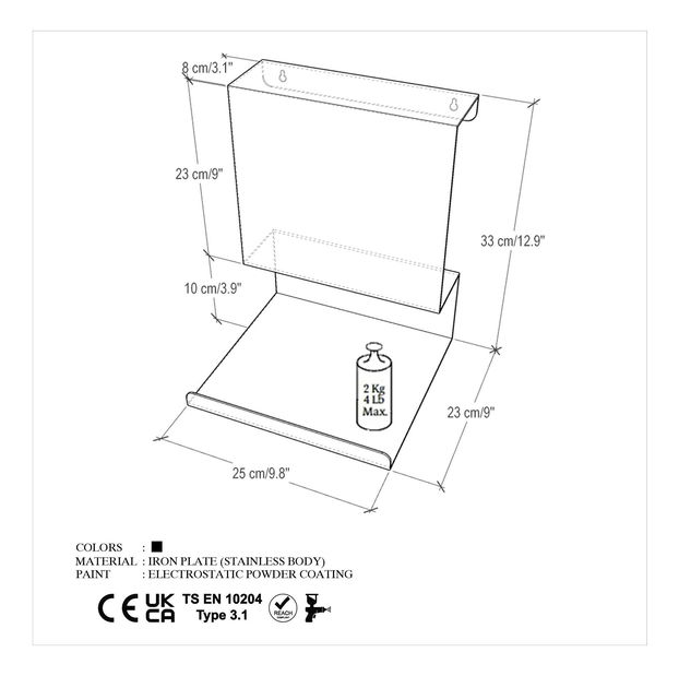Poliță Nunino (negru)