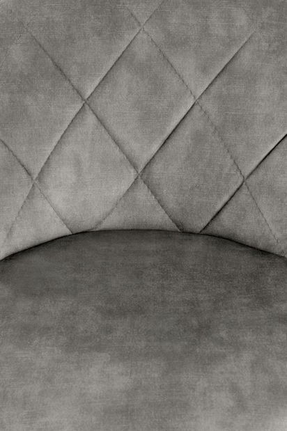 Scaun tip bar Henrietta (gri + negru)