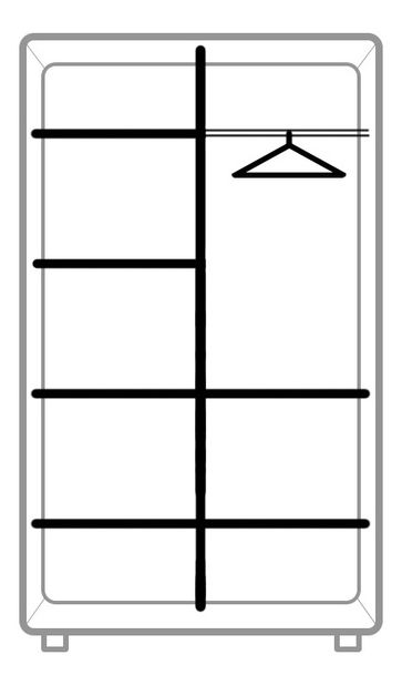 Dulap de haine 4D Jolky