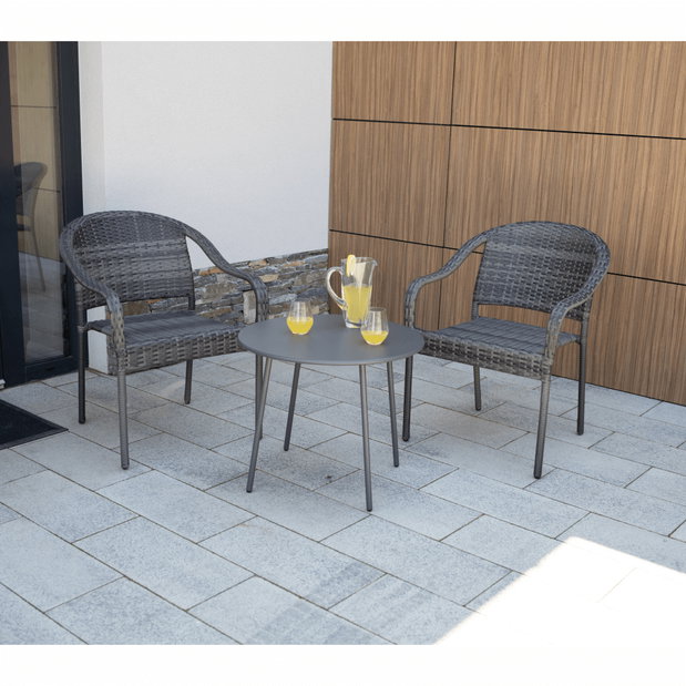 Záhradná stolička Blingo (sivá)