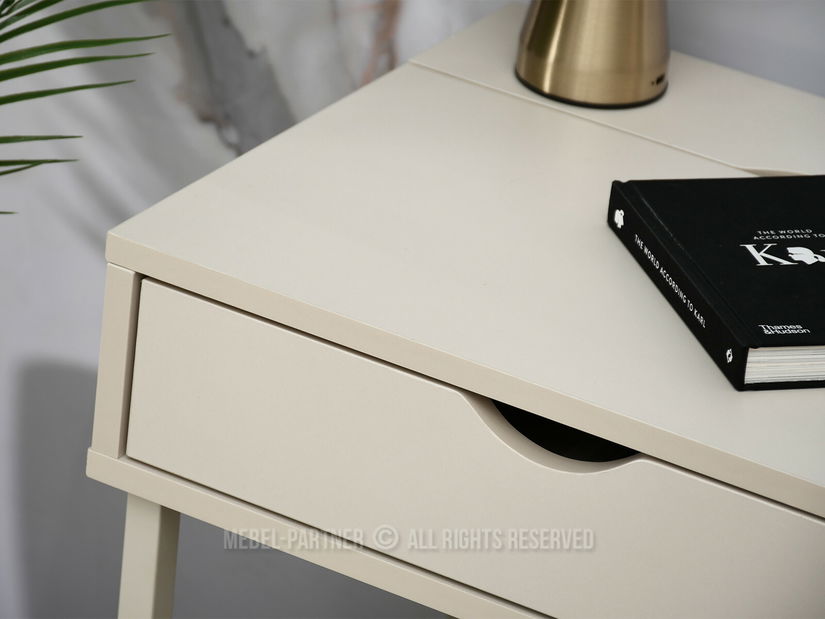 Nočný stolík Entrevista (krémová)