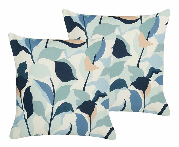 Set 2 buc perne decorative 45 x 45 cm Vegli (albastru)