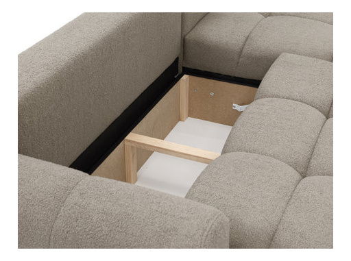 Sarokkanapé garnitúra Zentono (sötét bézs)