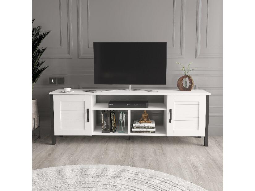 TV asztal/szekrény Savaka (fehér) 