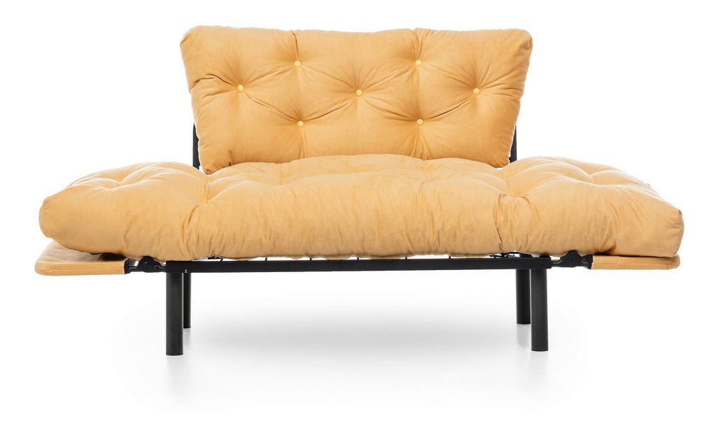 Széthúzható fotel Nitty (mustár)