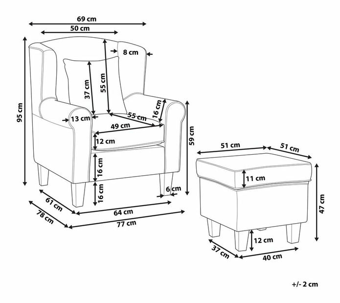 Kreslo HERUM (zelená)