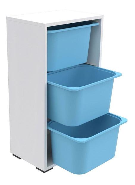 Organizator za igračke Dremonka 2 (bijela + plava)